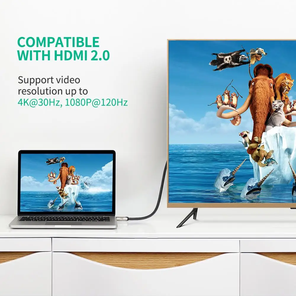 Кабель UGREEN DP HDMI 4K 60 Гц штекер видеокабель DisplayPort для GTX Graphics EliteBook HDMI|Кабели VGA| |