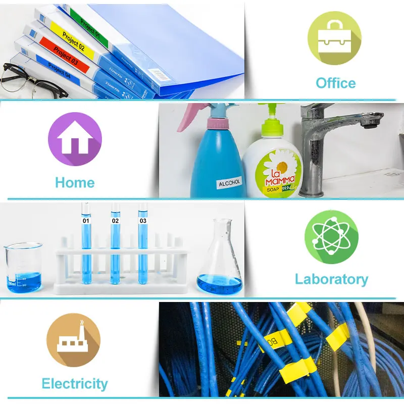 Topcolor черный на голубом 12 мм LT принтер ленты 91205 заменить Dymo Letratag этикетировщик LT-100H QX-50 2000 91225 91335 запечатанных лент