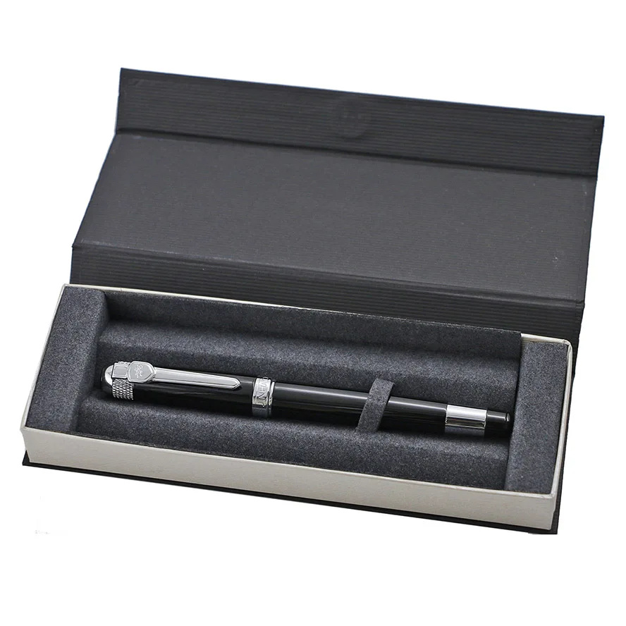 Винтажная Jinhao 189 Роскошная авторучка Iraurita 0,5 мм F Перо чернильные ручки бизнес офисные принадлежности изысканный подарок caneta tinteir - Цвет: Bright black