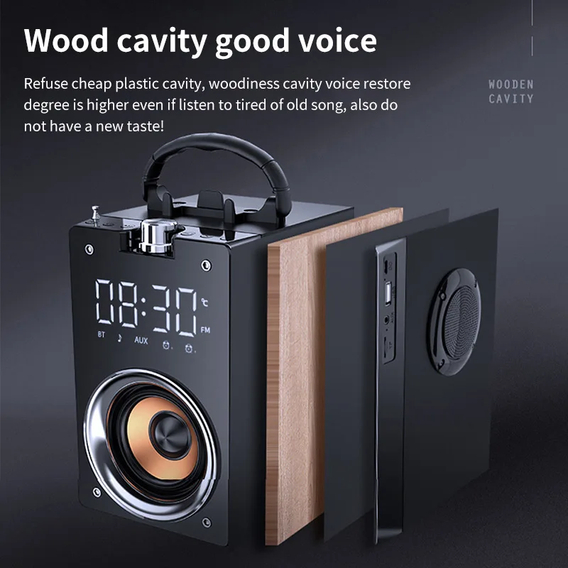 Большая мощность Беспроводная Bluetooth колонка стерео сабвуфер бас динамик s