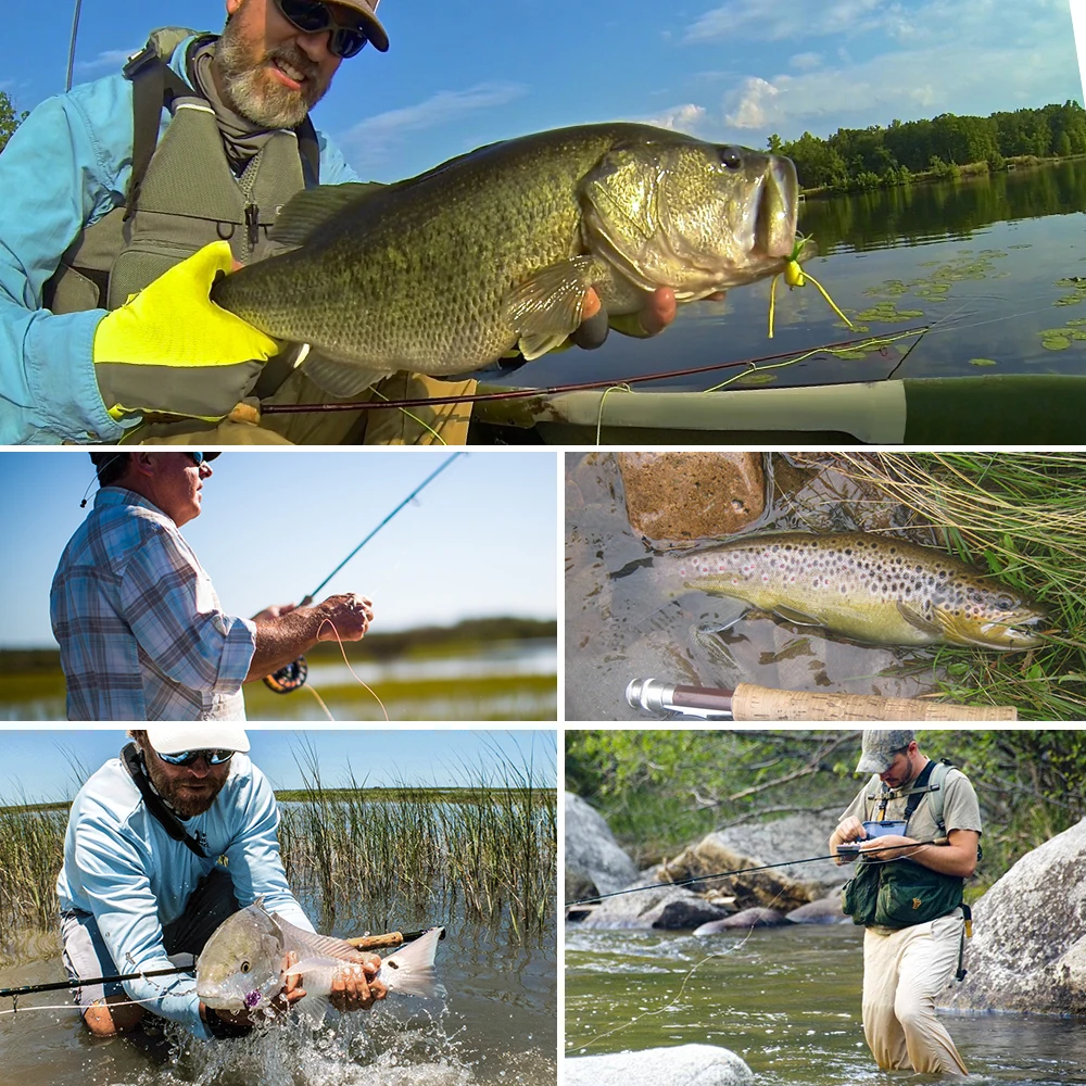 Удочка для ловли нахлыстом 7 футов/2 1 М из углеродного волокна 4-секционная удочка