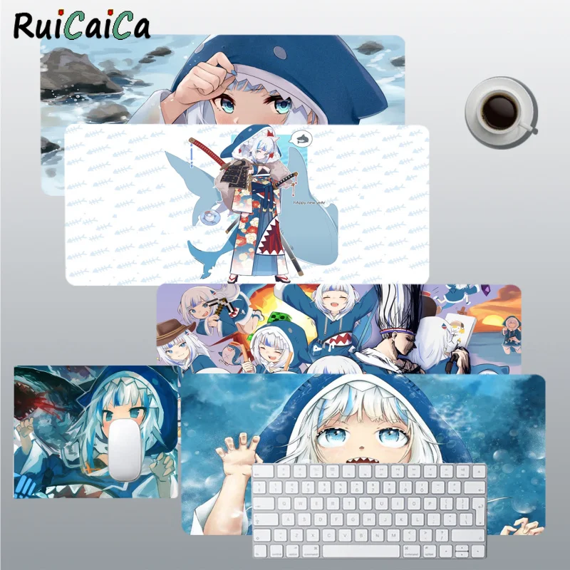 

Коврик для клавиатуры Hololive Usada Beijing Ora Gawr Gura, резиновый игровой коврик для мыши, Настольный коврик, размер для большой игровой клавиатуры с бл...