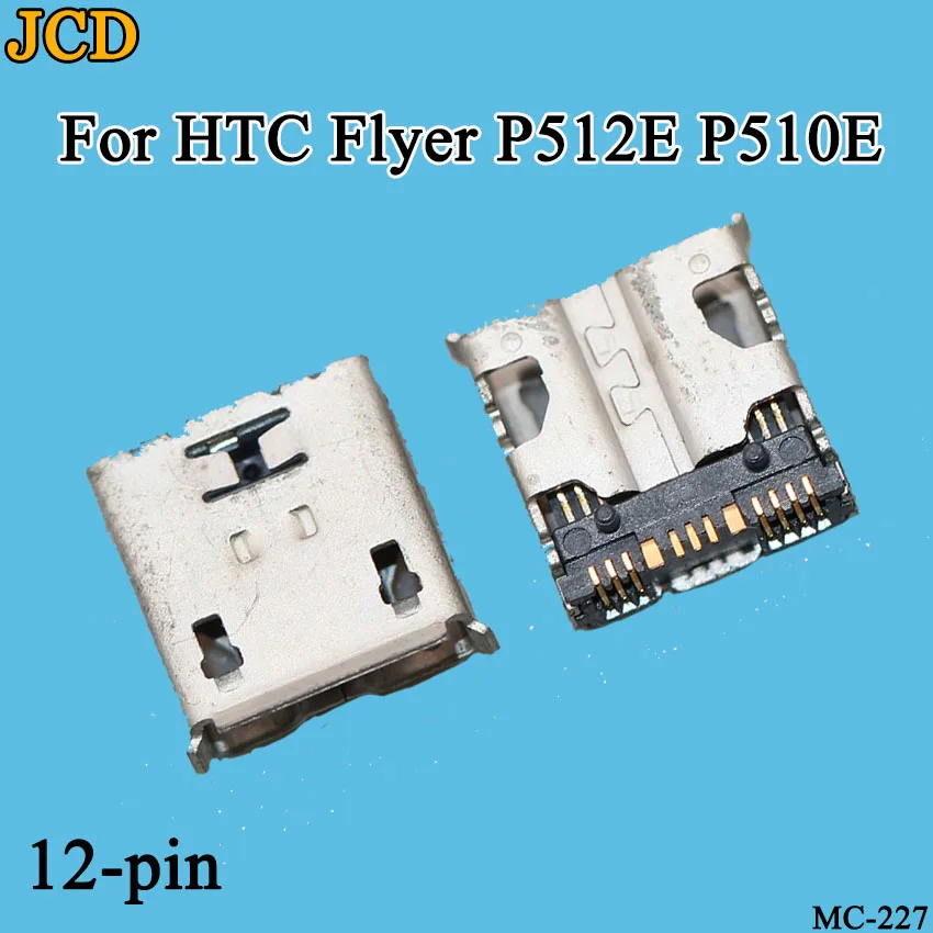 JCD 5PCS/Lot Micro Usb Charge Socket Port Jack Plug For HTC Flyer P510E P512E Charging Connector | Connectors