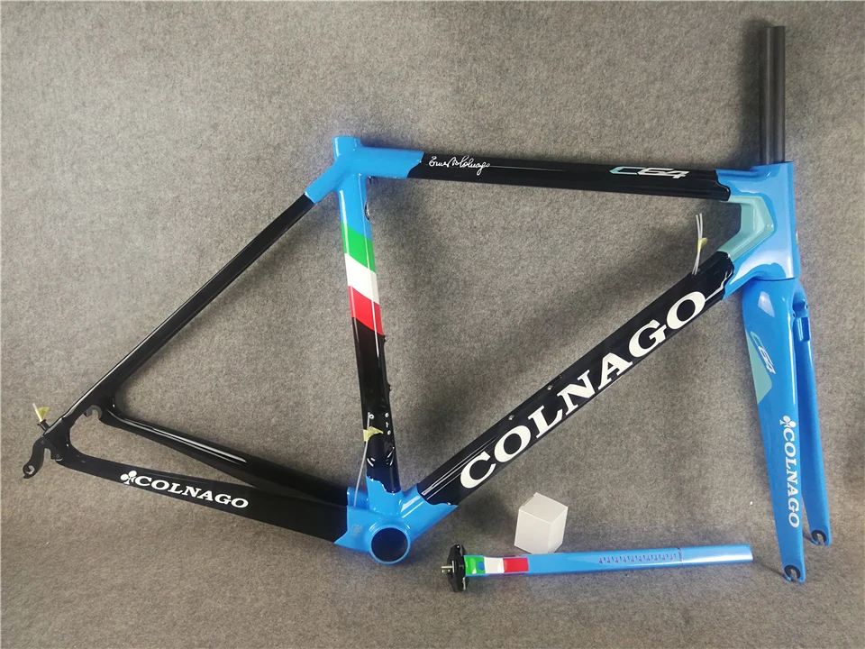 Colnago C64 черный синий глянцевый углеродный шоссейный велосипед 48 см 50 мм 52 см 54 см 56 см