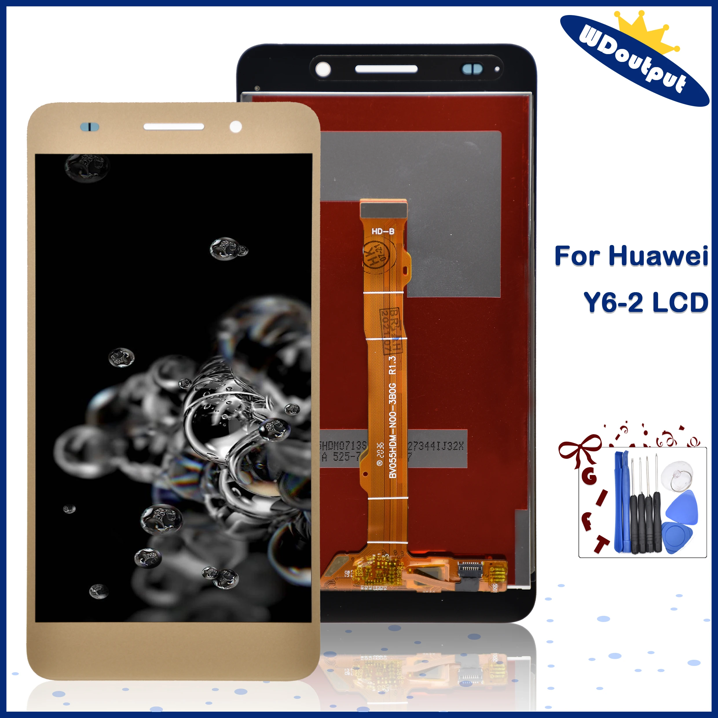 5,0 "para Huawei Y6-2 LCD Digitalizador de pantalla t&aacute;ctil montaje para Panel Sensor de Honor 5A Y6 2 Lcd + marco-0