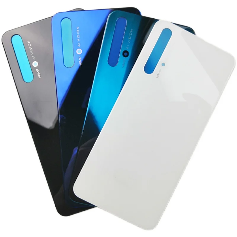 Задняя крышка батарейного отсека для Huawei Honor 20 стеклянная панель задний корпус