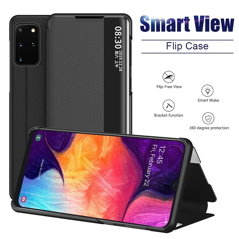 Smart View Flip Case For Huawei P40 P20 P30 Pro Mate 20 10 9 Lite P10 Plus Honor 20 Pro 10 9 Lite 9X 8X P Smart 2019  Cover