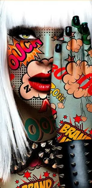 

Graffiti Wall Art Cool Girls Portrait Pop Art Painting Posters and Prints Wall Decor for Living Room Canvas Pictures Decor Home
