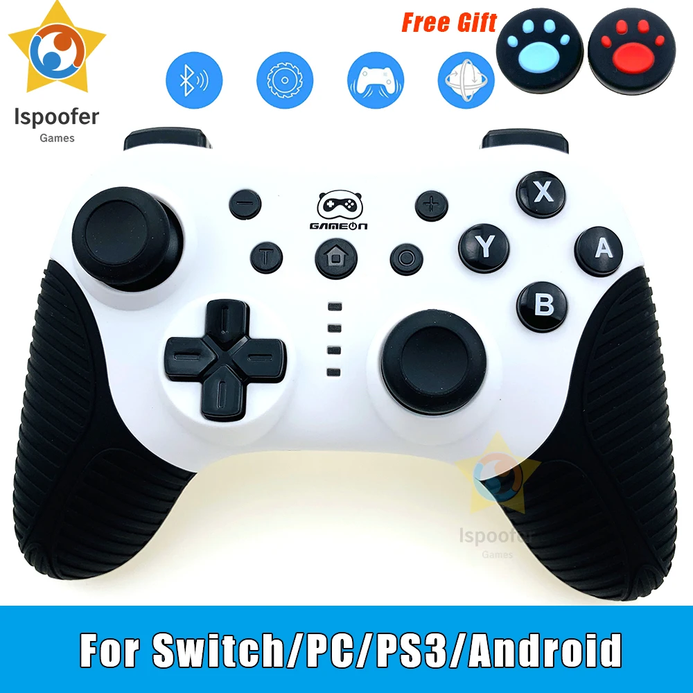 Беспроводной игровой контроллер Bluetooth 6 осевой джойстик с гироскопом и вибрацией