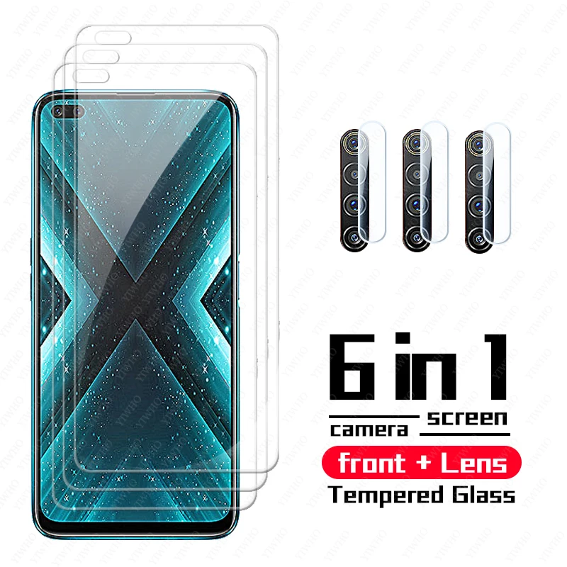 protective tempered glass on realme x3 superzoom glass on for oppo realme x3 screen protector camera len film realmi x 3 6 6 free global shipping