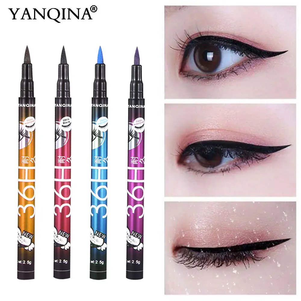 

Fashion Color Eyeliner Pen Pearl Eye Shadow Pen Waterproof and Sweat Is Not Blooming Make Up Comestics Long-lasting Eye Pencil