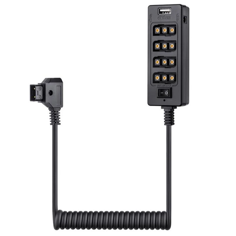 Разветвитель D Tap папа мама с 4 портами кабель для V Mount кнопкой/USB портом/8 в 12 В