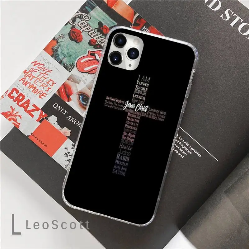 

Bible Jesus Christ Christian Cross Phone Cases For iphone 12 5 5s 5c se 6 6s 7 8 plus x xs xr 11 pro max mini