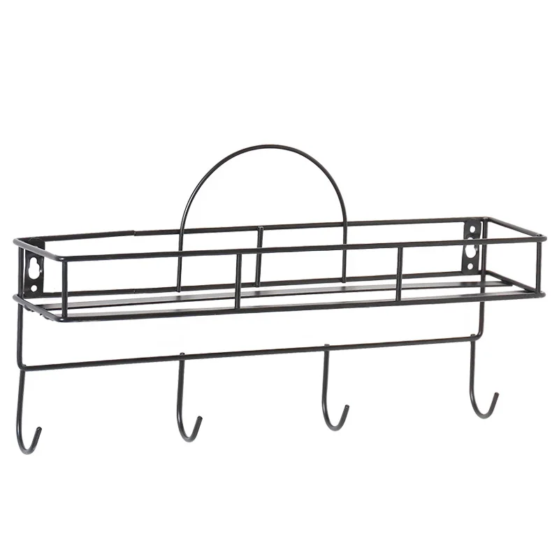 Nordic Minimalist Creative Wrought Iron Hook Rack Living Room Bedroom Bathroom Wall Decoration Door Rear Coat | Дом и сад