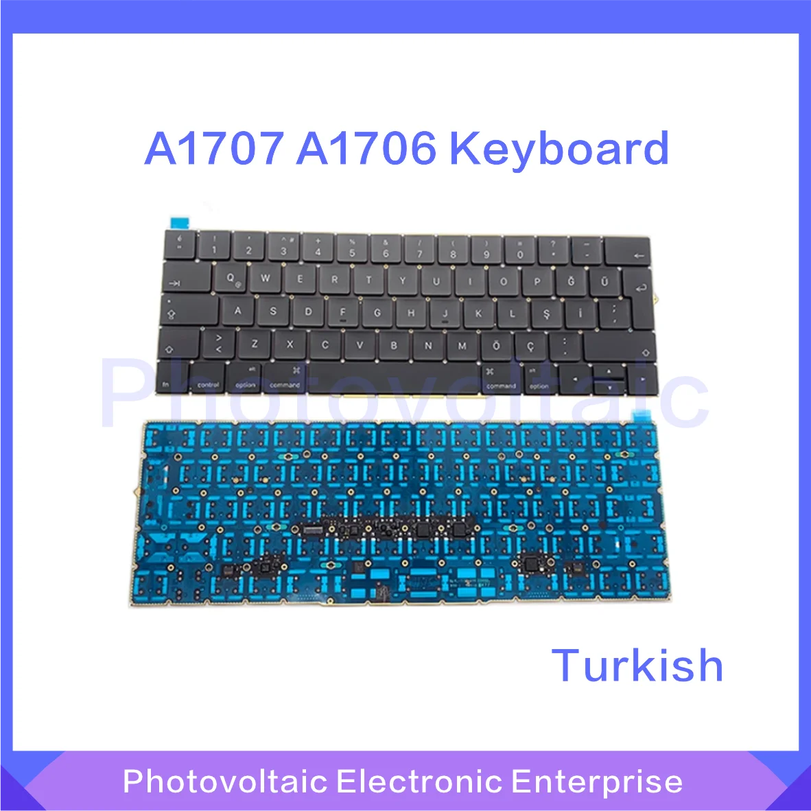 Сменная клавиатура A1707 A1706 для Macbook Pro 13 3 15 4 дюйма большая Enter Турецкая с подсветкой