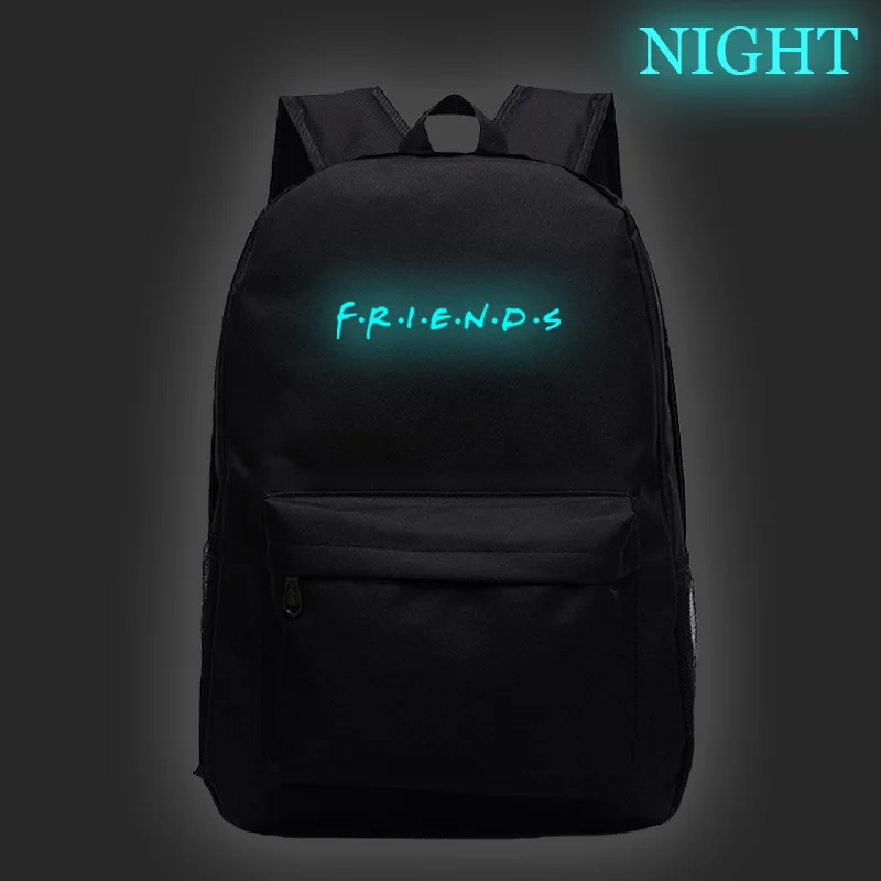

Hot Sale Friends Luminous Backpack Laptop Rucksack Men Women Boys Girls School Bookbag Daily popular classic Fashion Mochila