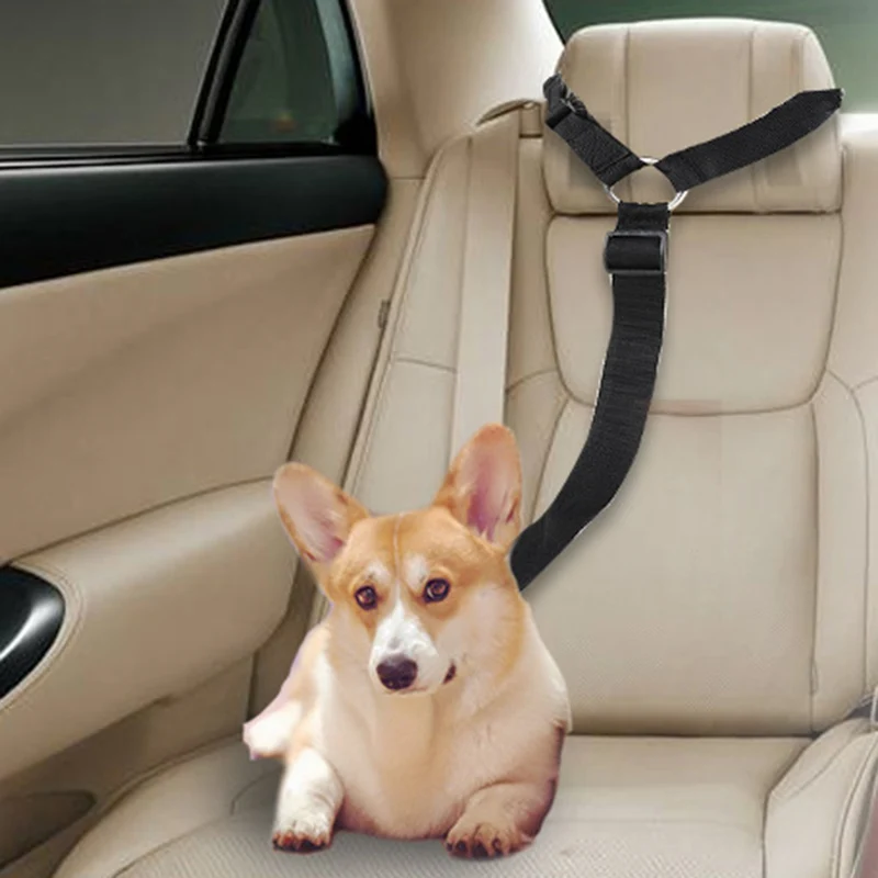 Wholesale Dog Car Vehicle Safety Seat Belt Harness Pet Adjustable Traction Rope for Travel X85 | Outdoor Tools
