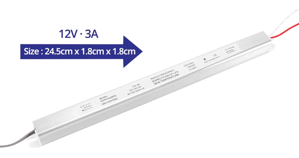 DC12V 1.5A 2A 3A 4A 5A светодиодный драйвер AC110V~ 220V Ультра тонкий светодиодный источник питания Светильник ing трансформатор для тонкий рекламный светильник