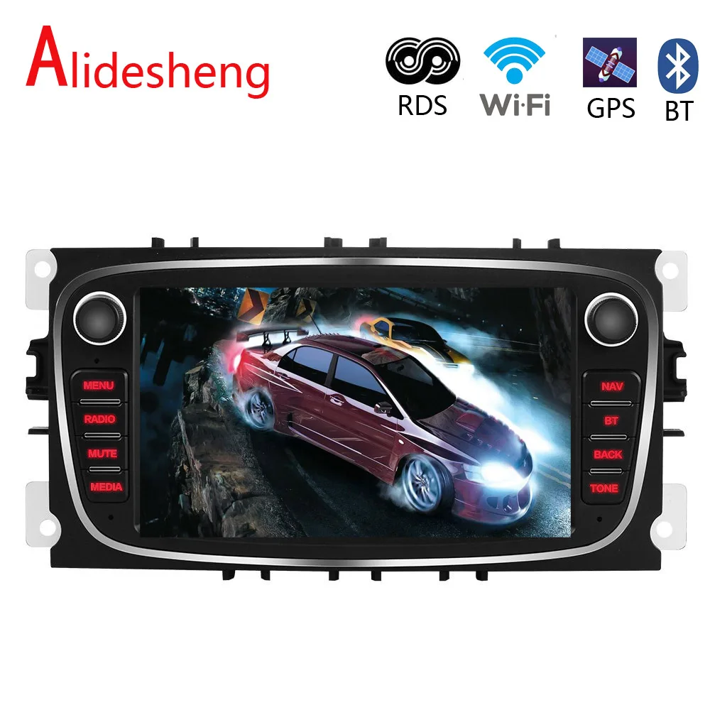 Автомобильный мультимедийный плеер для Ford Focus EXI MT 2 3 Mk2 S Max Mondeo mk4 Galaxy Din Android 8 1