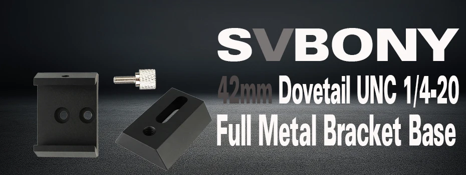 SVBONY 42 мм паз ласточкин хвост с фиксирующимся винтом подключения Finderscope руководство область адаптер кронштейн для астрономического телескопа F9176A