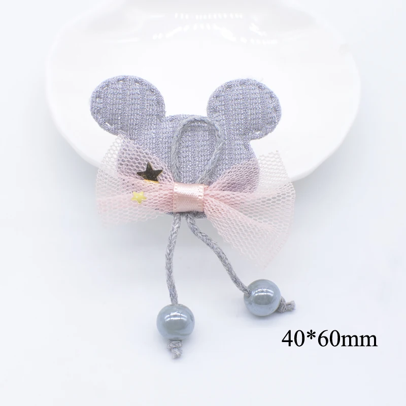 10 шт. ткань с подкладкой голова бабочки кошки мыши кролика смоляными