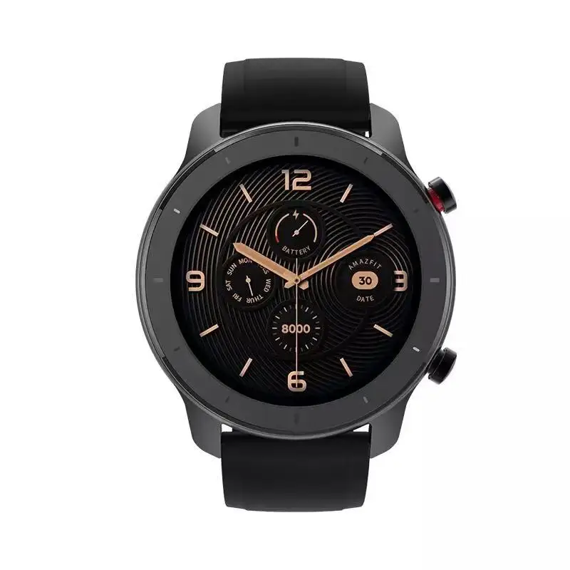 Глобальная версия Xiaomi Amazfit GTR Смарт-часы 42 мм 5 АТМ 24 дня батарея gps и ГЛОНАСС Xiaomi Смарт-часы для женщин Xiaomi часы для мужчин - Цвет: Черный