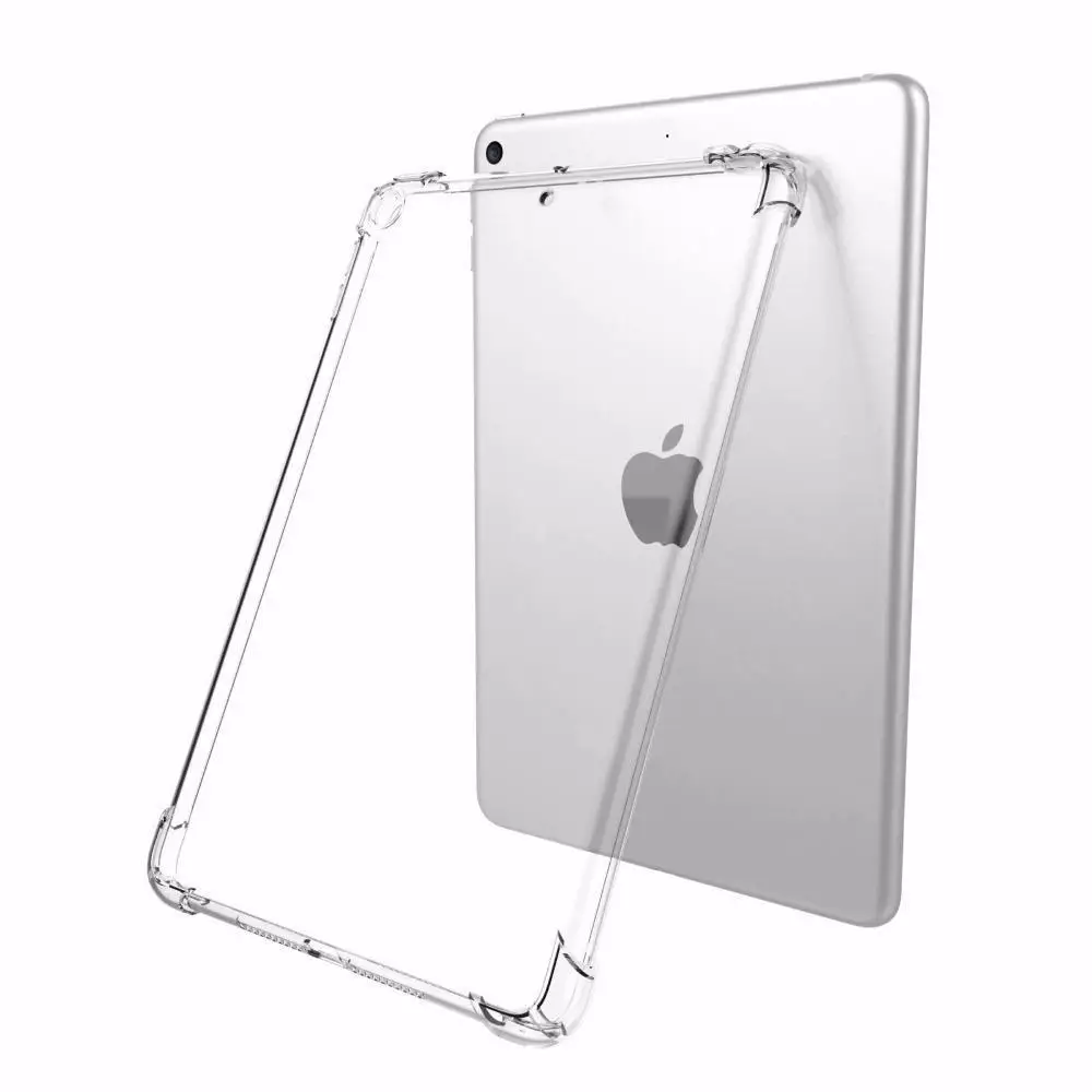 Прозрачный прямая сопротивление силиконовый чехол для Apple iPad 2/3/4 9 7 2017 2018 Air 1 2 5 6 Pro