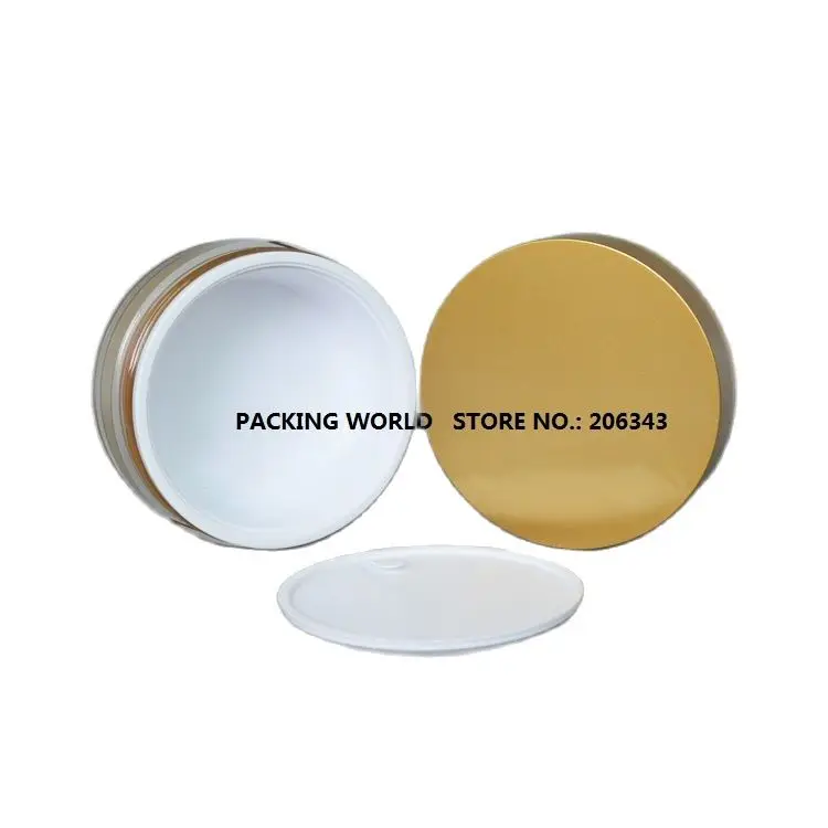 100G acrylic jar matte gold straight round cream jar/mask jar/gel/moisturizer/essence cosmetic packing plastic | Красота и здоровье