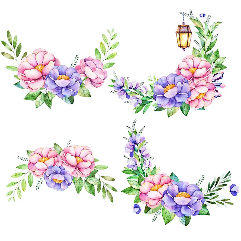 

Элегантный акварельный букет Three Ratels QCF37, красивые цветы, украшение для комнаты, ноутбук