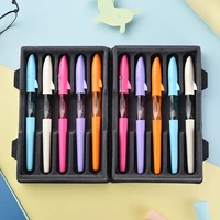5pcs new luxury quality jinhao fashion various colors student office fountain pen school stationery supplies ink pens
