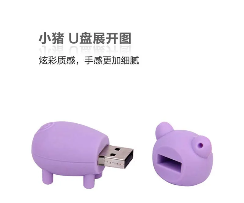 Мини карманный размер 8 г 16 г 32 г 64 г usb Прекрасный Дизайн piggy pendrive светильник и удобная ручка привода мультфильм животное cle usb флеш-накопитель флешка