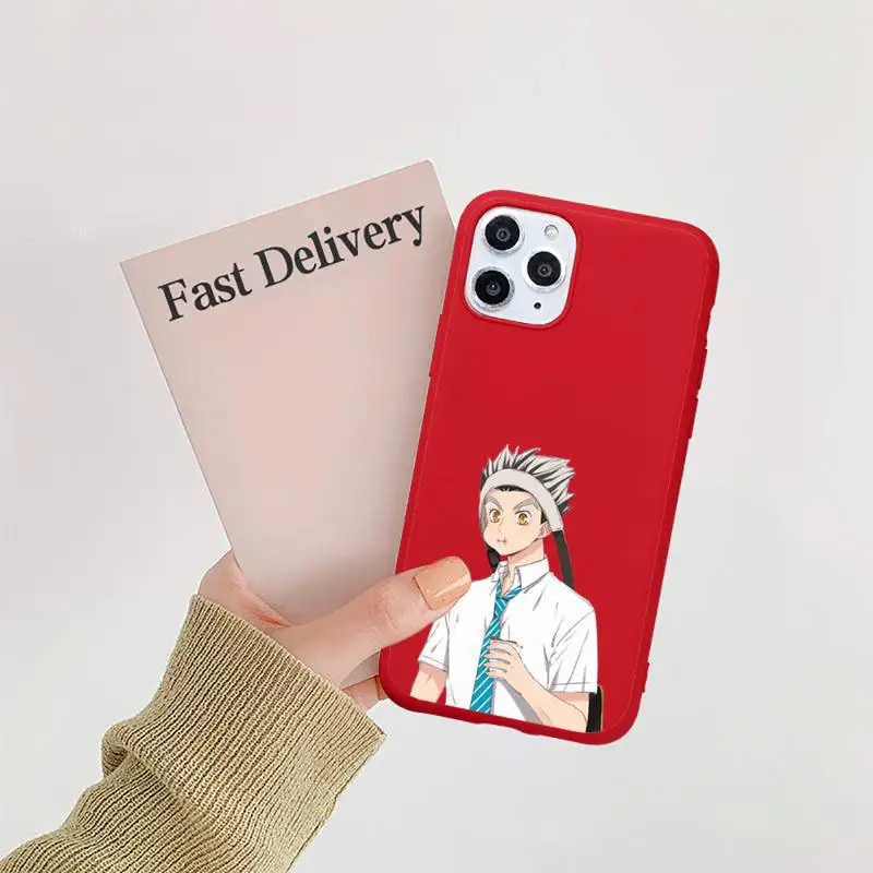 

0 Haikyuu Bokuto Ktar volleyball anime Phone Case Candy Color for iPhone 6 7 8 11 12 s mini pro X XS XR MAX Plus