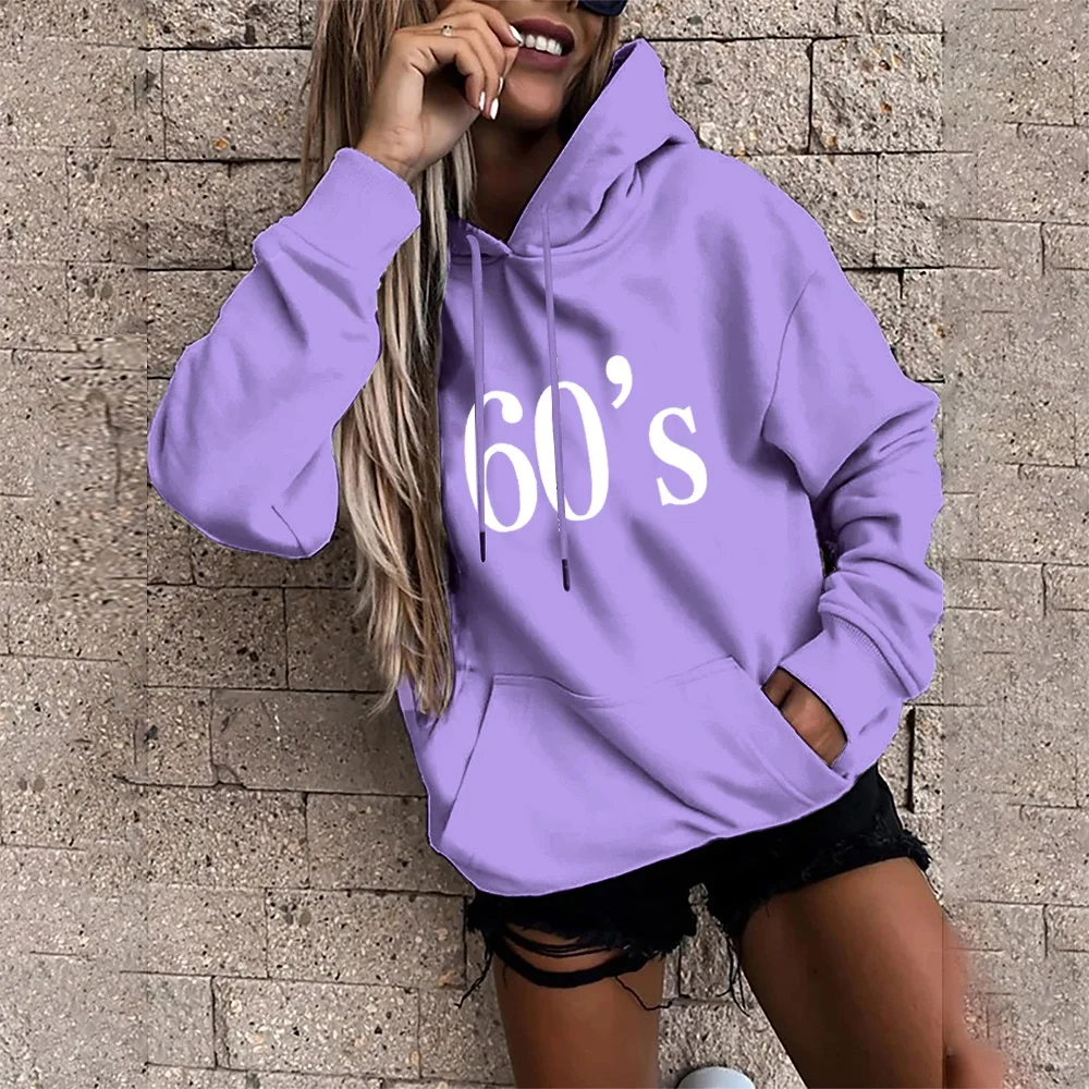 2021year New Harajuku Hoodie Womens Sweater Sportswear Set Casual Pullover Shirt Polyester Cotton Ladies Winter Jacket images - 6