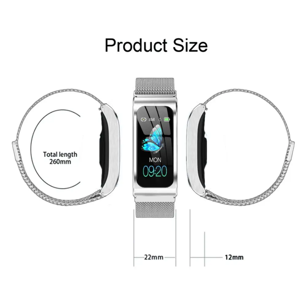 Смарт браслет AK12 IPS цветной экран Bluetooth фитнес для мужчин/женщин