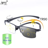 vanlook photochromic progressive reading glasses multifocal for men women anti blue ray farsighted eyeglasses chameleon lens