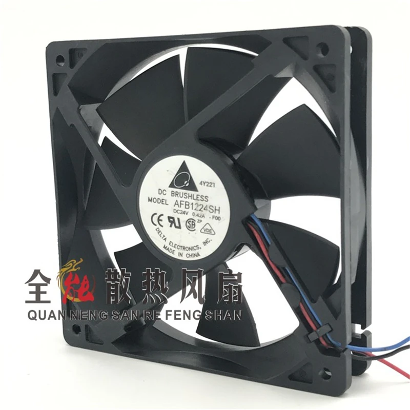 

AFB1224SH 12025 24V 0.42A 12CM Industrial Mute Cooling Fan