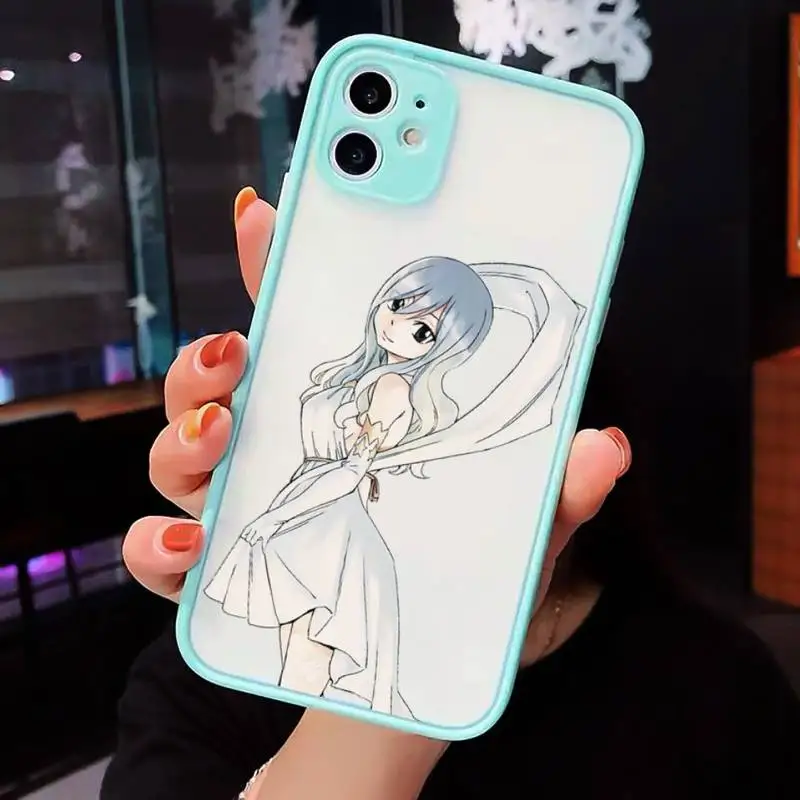 

Fairy Tail anime manga luxury Phone Cases shell matte transparent For iphone 7 8 11 12 plus mini x xs xr pro max cover