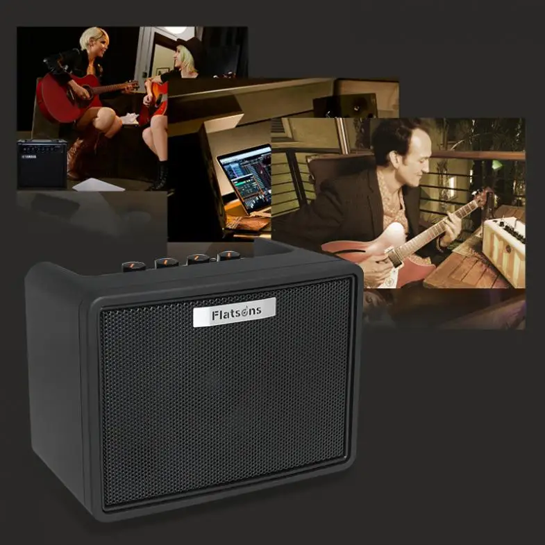 

Mini Lightweight Portable Guitar Amplifier Built-in Analog Delay 2 Channels Clean Distortion Support Bluetooth Connections