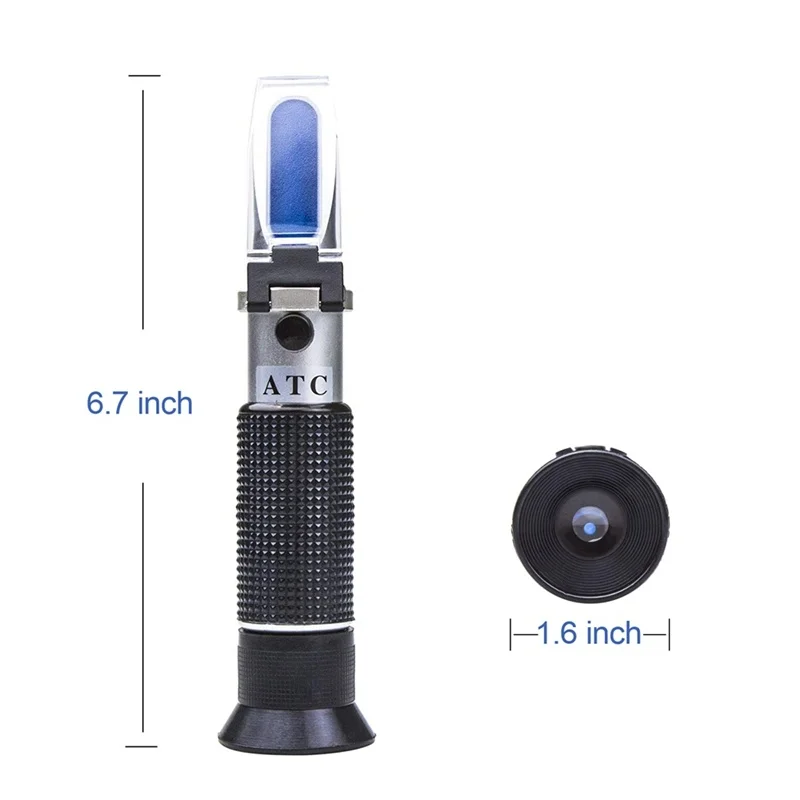 

Home Brewing 0-80% Refractometer Hydrometer Alcoholmeter Refratometro Wine Concentration ATC Spirits Tester Handheld