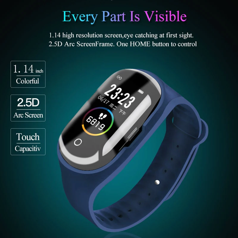 Оригинальный Смарт-браслет с TWS смарт-браслет пульсометром спортивные часы