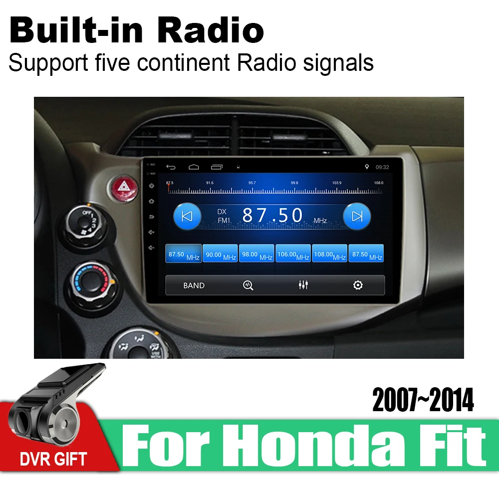Автомобильный мультимедийный плеер Android 2din GPS-навигация для Honda Fit 2007 ~ 2014 стерео