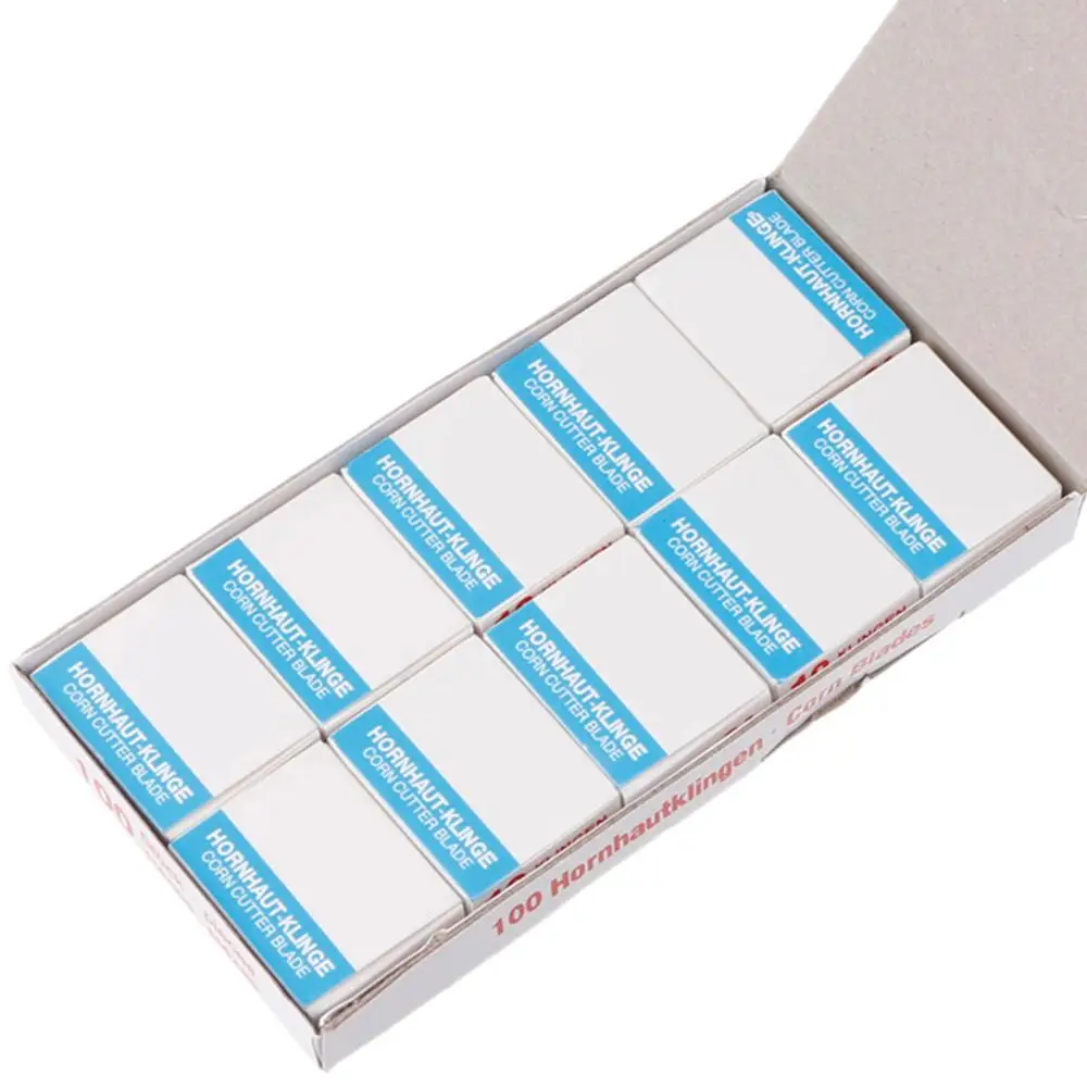 100 шт./компл. сменные лезвия для удаления мозолей и омертвевшей кожи педикюра