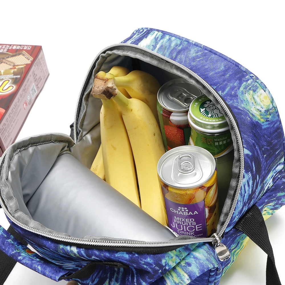 SANNE 6L Children's Cartoon Insulation Portable Picnic Lunch Bag Cooler Oxford Thermal Insulation Delivery Package Insulated