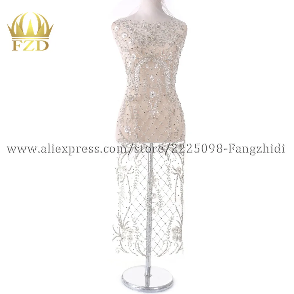 Аппликация лифа из горного хрусталя кристальная аппликация для новобрачных