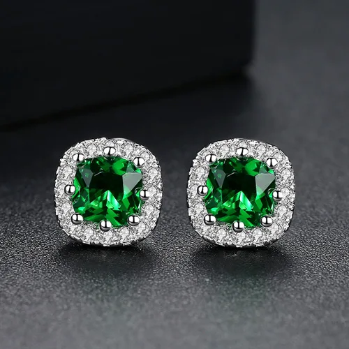 

Модные серьги, простой индивидуальный дизайн, инкрустированные цирконом, женские серьги, квадратные серьги, оптовая продажа, праздничные п...