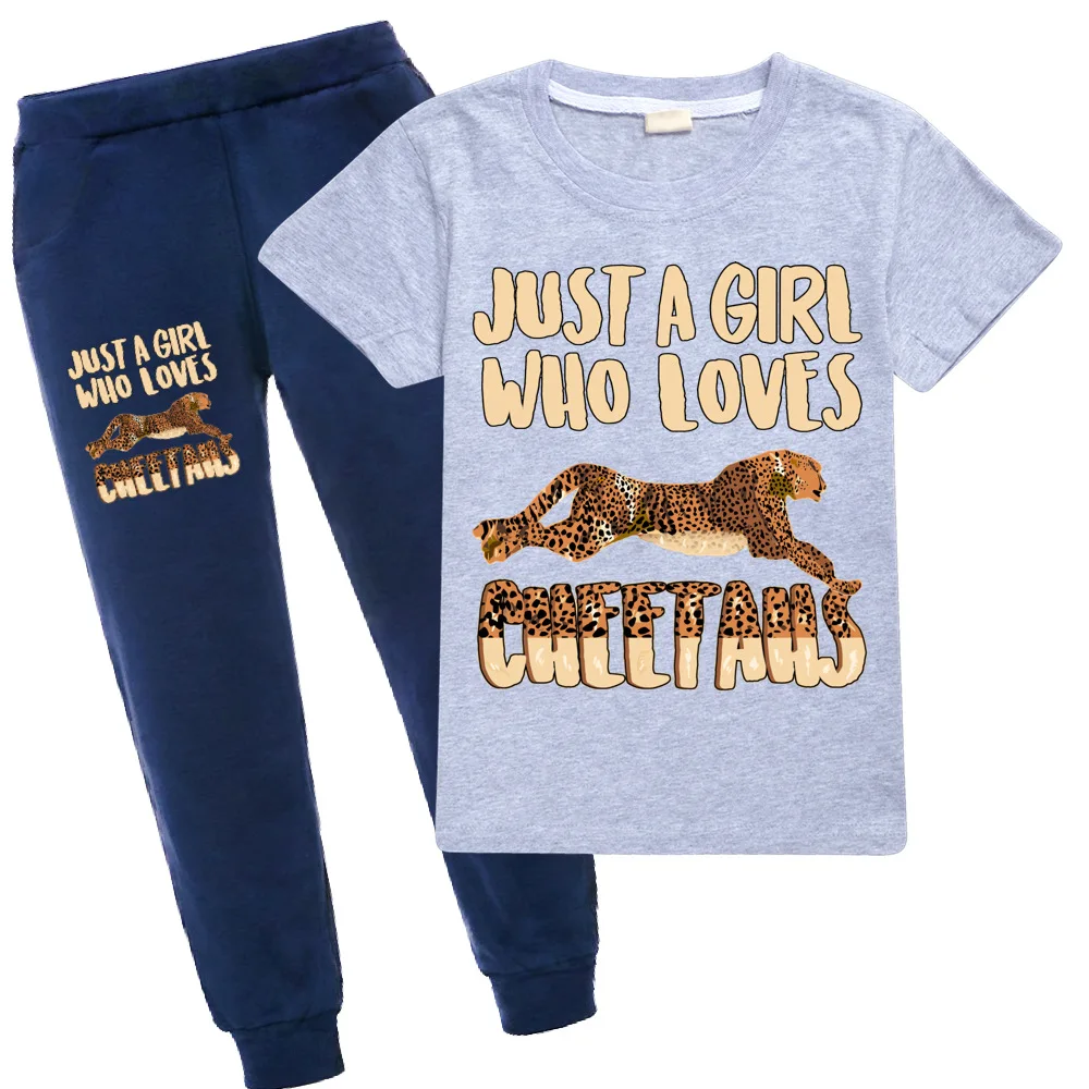 

Kids T Shirt Fashion boys leopard Baby Girls Sweatshirt Short sleeve Children 2021 Spring summer Boys Sweatshirts pants Suit