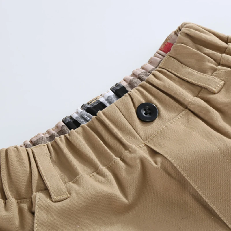 Boy girl pants kids spring autumn clothes solid children casual pants for baby boys girls cotton trousers toddlers