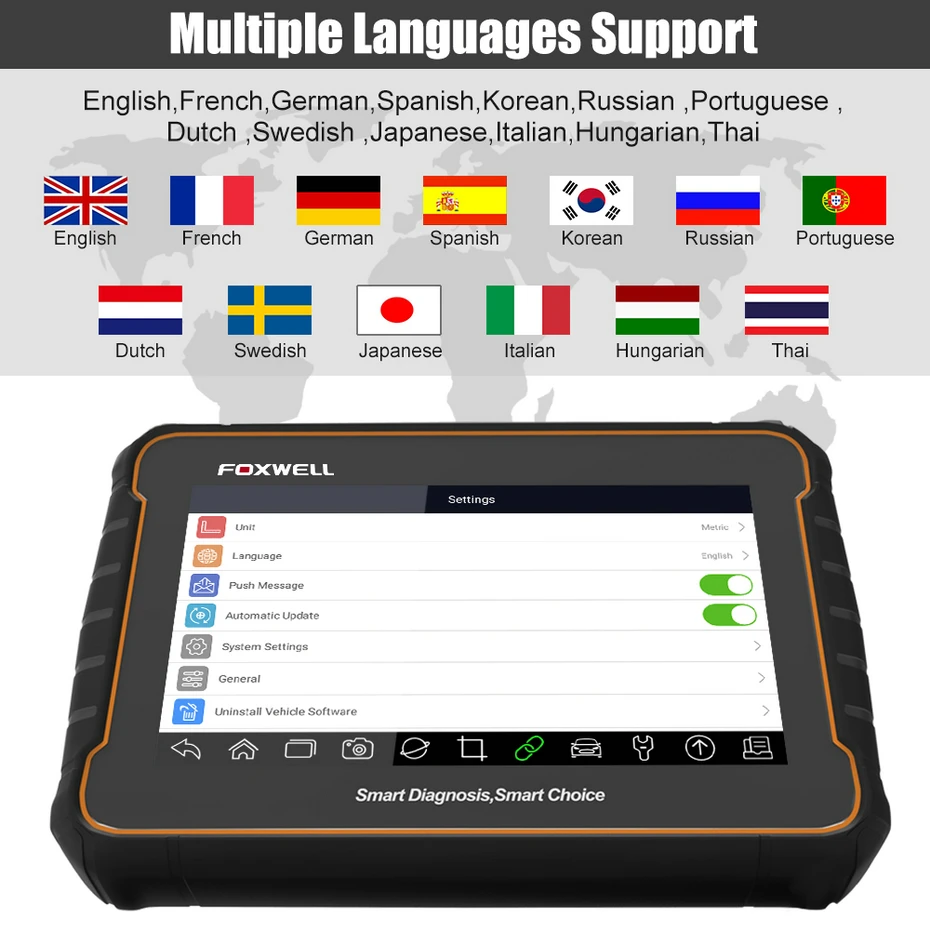FOXWELL GT60 Plus OBD2 Автомобильная диагностика все системы OBD 2 автоматический
