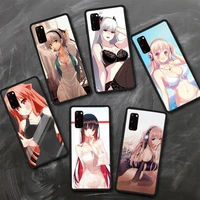 sexy anime girl phone case for xiaomi mi11 mi10 mi9 mi8 mif1 note2 note3 note10 pro max plus 10t lite fundas cover
