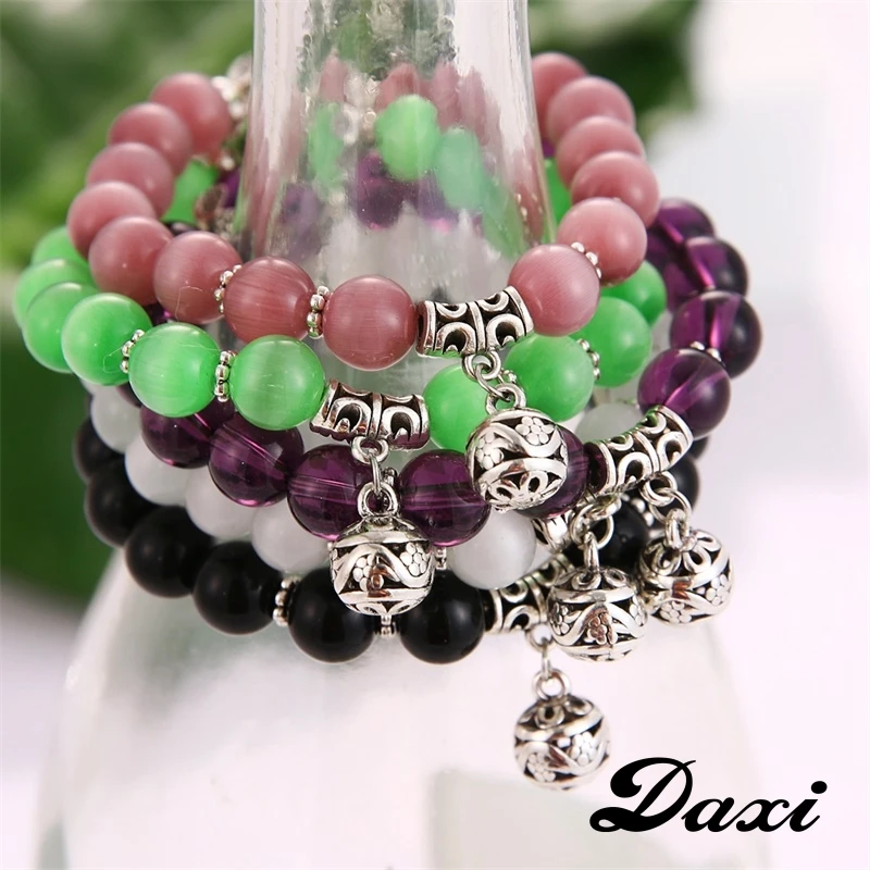 Женский браслет из нержавеющей стали с кристаллами | Украшения и аксессуары